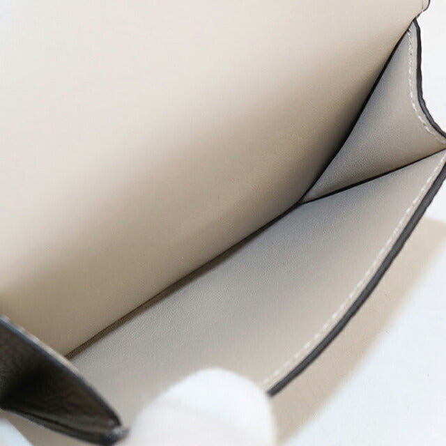 二手 LOEWE Trifold 钱包 女士品牌 LOEWE Anagram Trifold 钱包 灰色钱包 USDLO105424011