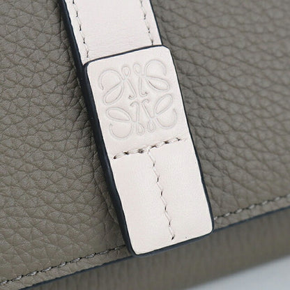 二手 LOEWE Trifold 钱包 女士品牌 LOEWE Anagram Trifold 钱包 灰色钱包 USDLO105424011