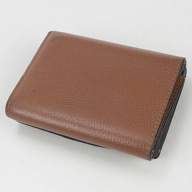 中古 ロエベ 三つ折り財布 レディース ブランド LOEWE アナグラム トライフォールドウォレット ブラウン 財布 USDLO105426011