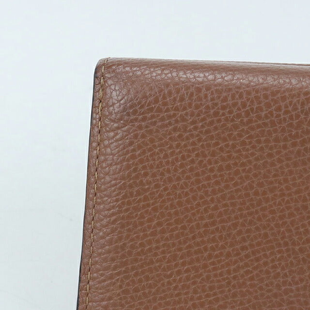 中古 ロエベ 三つ折り財布 レディース ブランド LOEWE アナグラム トライフォールドウォレット ブラウン 財布 USDLO105426011