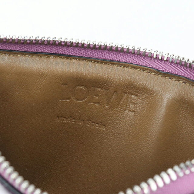二手 LOEWE 零钱包 女士品牌 LOEWE 碎片盒紫色钱包 USDLO105433011