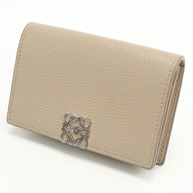 中古 ロエベ 名刺入れ レディース ブランド LOEWE アナグラム ビジネスカードホルダー C821M97X08 ベージュ 小物 USDLO106288011