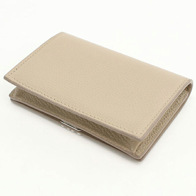 LOEWE ベージュ 型押し名刺入れ 中古 ロエベ 名刺入れ レディース ブランド LOEWE アナグラム ビジネス