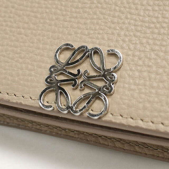 中古 ロエベ 名刺入れ レディース ブランド LOEWE アナグラム ビジネスカードホルダー C821M97X08 ベージュ 小物 USDLO106288011