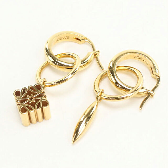 中古 ロエベ ピアス レディース ブランド LOEWE アナグラム ゴールド アクセサリー USDLO106295011