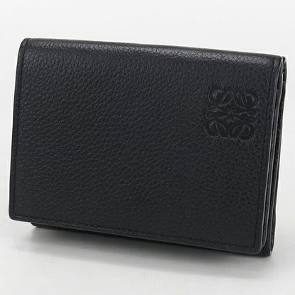 中古 ロエベ 三つ折り財布 メンズ ブランド LOEWE アナグラム トライフォールドウォレット ブラック 財布 USDLO106621011