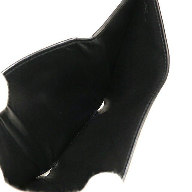 中古 ロエベ 三つ折り財布 メンズ ブランド LOEWE アナグラム トライフォールドウォレット ブラック 財布 USDLO106621011