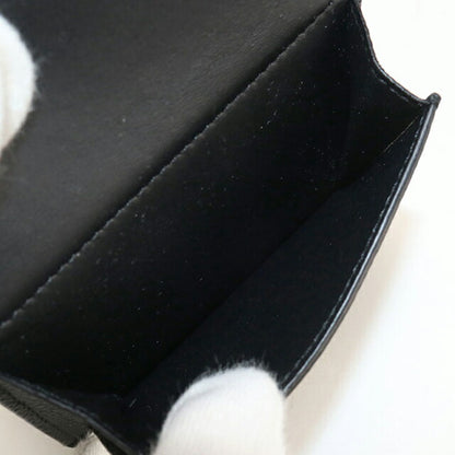 中古 ロエベ 三つ折り財布 メンズ ブランド LOEWE アナグラム トライフォールドウォレット ブラック 財布 USDLO106621011