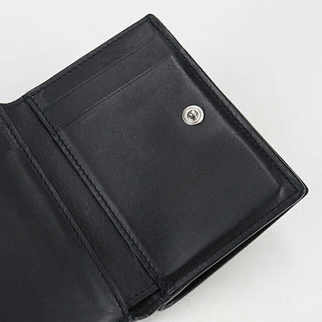 LOEWE トライフォールド　三つ折り財布　黒　アナグラム 中古 ロエベ 三つ折り財布 メンズ ブランド LOEWE アナグラム トライ