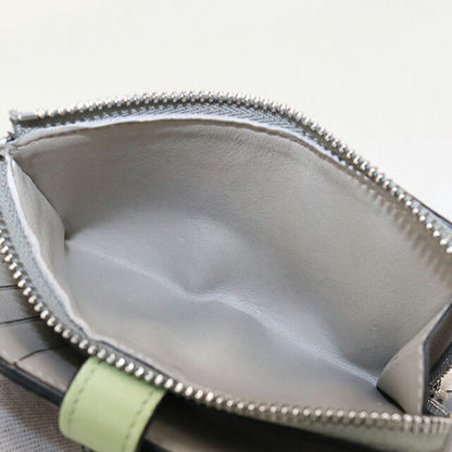 中古 ロエベ 二折財布 レディース ブランド LOEWE コンパクトウォレット グレー 財布 USDLO106624011