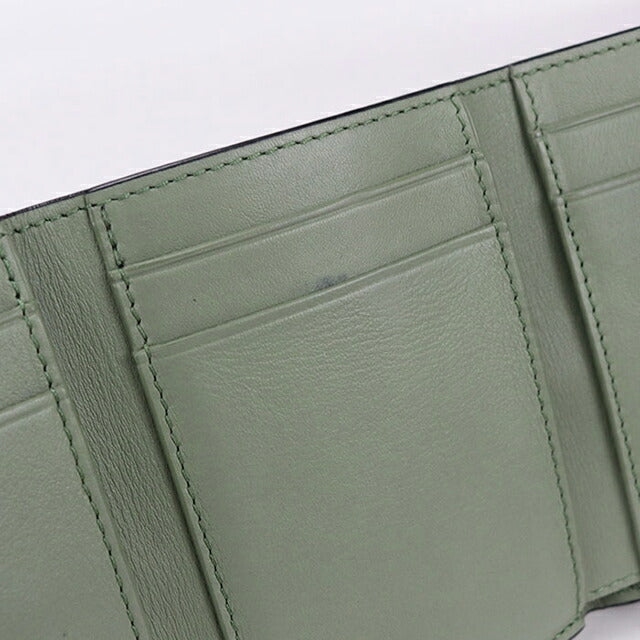 中古 ロエベ 三折財布 レディース ブランド LOEWE アナグラム トライ