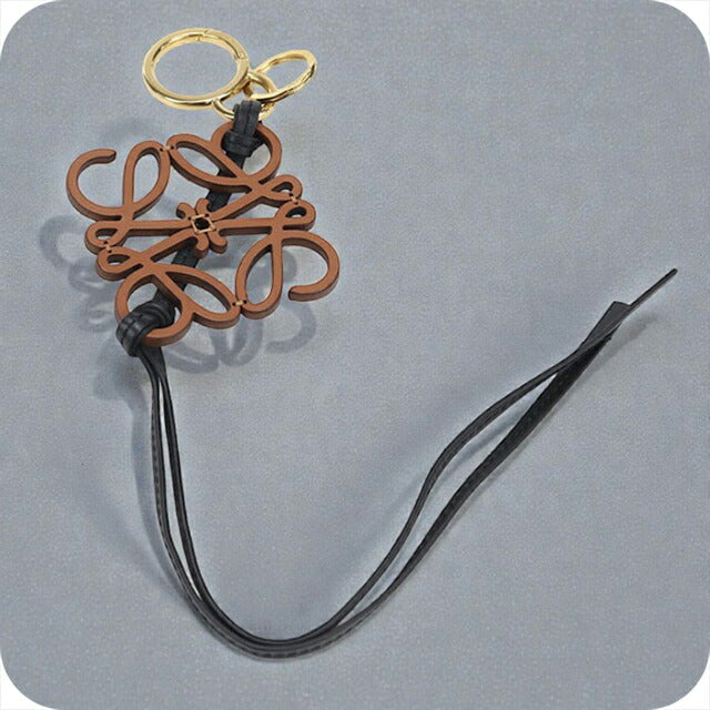中古 ロエベ バッグチャーム レディース ブランド LOEWE アナグラム ロゴ ブラウン バッグ USDLO106630011