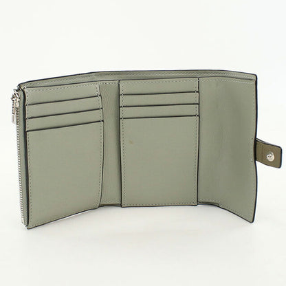 中古 ロエベ 三つ折り財布 レディース ブランド LOEWE バーティカル ウォレット スモール C660S86X01 カーキ 財布 USDLO106796011