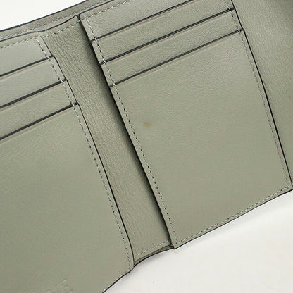 中古 ロエベ 三つ折り財布 レディース ブランド LOEWE バーティカル ウォレット スモール C660S86X01 カーキ 財布 USDLO106796011