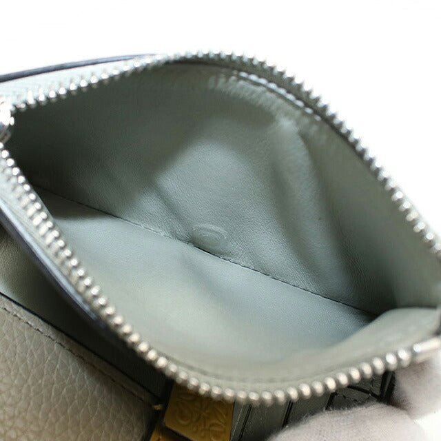 中古 ロエベ 三つ折り財布 レディース ブランド LOEWE バーティカル ウォレット スモール C660S86X01 カーキ 財布 USDLO106796011