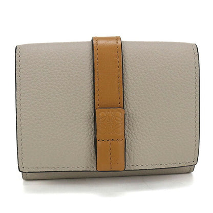 中古 ロエベ 三つ折り財布 レディース ブランド LOEWE アナグラム トライフォールドウォレット C660TR2X01 ベージュ 財布 USDLO106952011