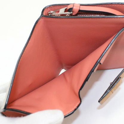 中古 ロエベ 二折財布 レディース ブランド LOEWE アナグラム コンパクト ジップウォレット C660Z41X01 ベージュ 財布 USDLO107079011