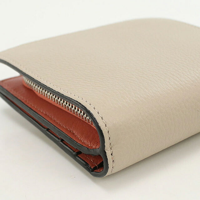 中古 ロエベ 二折財布 レディース ブランド LOEWE アナグラム コンパクト ジップウォレット C660Z41X01 ベージュ 財布 USDLO107079011