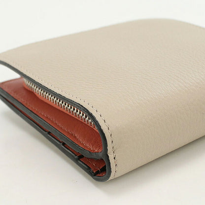 中古 ロエベ 二折財布 レディース ブランド LOEWE アナグラム コンパクト ジップウォレット C660Z41X01 ベージュ 財布 USDLO107079011