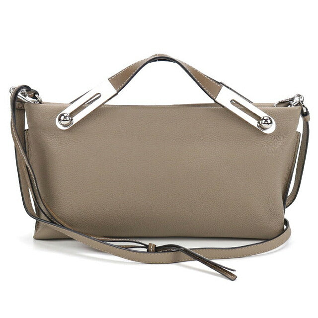 二手 LOEWE 斜挎单肩包 女士品牌 LOEWE Anagram Missy Small 2WAY 32712KBS28 米色 USDLO107105011