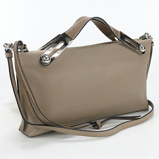 二手 LOEWE 斜挎单肩包 女士品牌 LOEWE Anagram Missy Small 2WAY 32712KBS28 米色 USDLO107105011