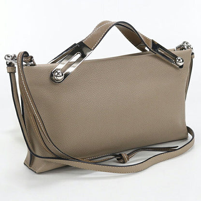 二手 LOEWE 斜挎单肩包 女士品牌 LOEWE Anagram Missy Small 2WAY 32712KBS28 米色 USDLO107105011