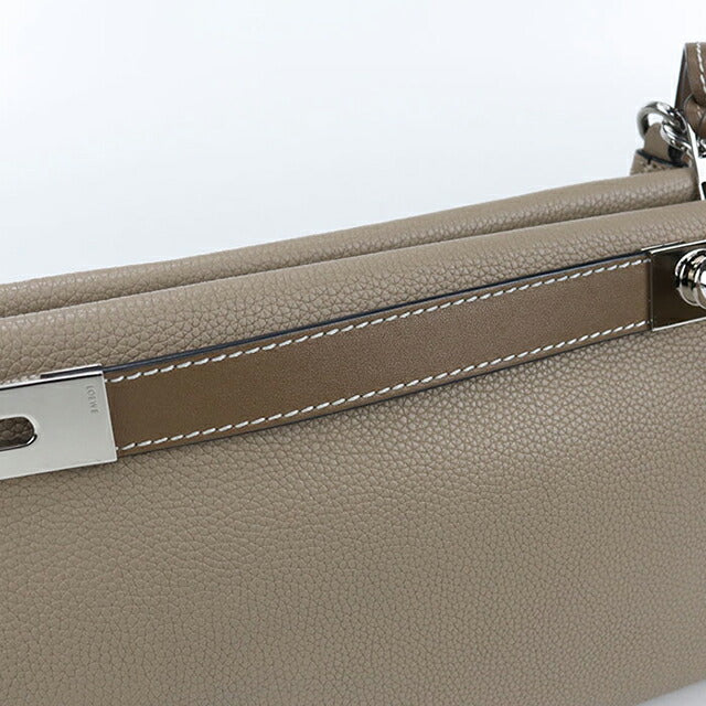 二手 LOEWE 斜挎单肩包 女士品牌 LOEWE Anagram Missy Small 2WAY 32712KBS28 米色 USDLO107105011