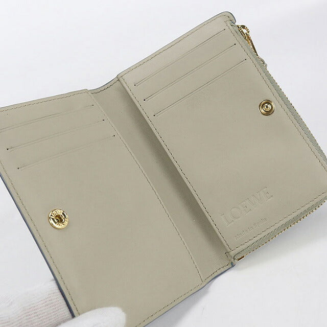 せっつん様。専用☆LOEWEアナグラム 二つ折り財布 ライム 中古 ロエベ 二つ折り財布 レディース ブランド LOEWE アナグラム