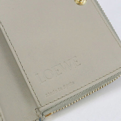 中古 ロエベ 二つ折り財布 レディース ブランド LOEWE アナグラム ブルー 財布 USDLO107209011