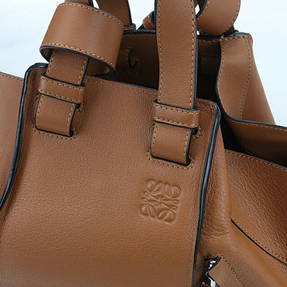 中古 ロエベ ハンドバッグ レディース ブランド LOEWE ハンモック ミディアム　2WAY レザー ブラウン USDLO107370011