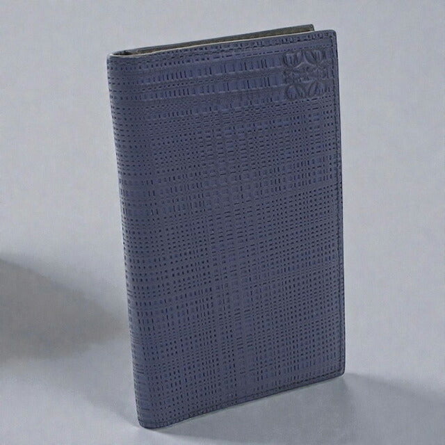 中古 ロエベ カードケース ユニセックス ブランド LOEWE アナグラム ネイビー 財布 USDLO107378011