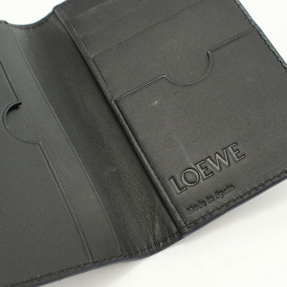 中古 ロエベ カードケース ユニセックス ブランド LOEWE アナグラム ネイビー 財布 USDLO107378011