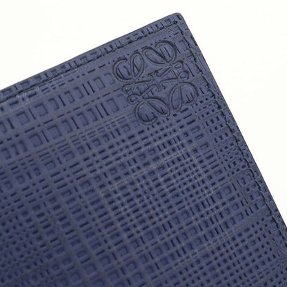 中古 ロエベ カードケース ユニセックス ブランド LOEWE アナグラム ネイビー 財布 USDLO107378011