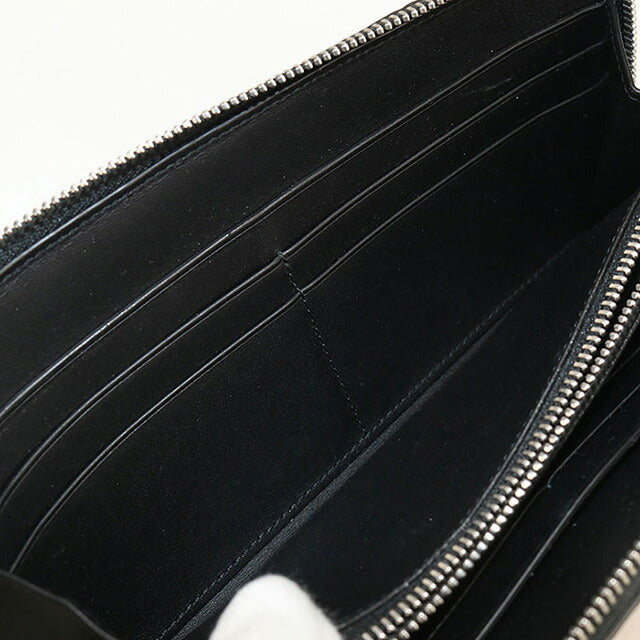 中古 ロエベ 長財布ラウンドファスナー レディース ブランド LOEWE リピートアナグラム ジップアラウンドウォレット ブラック 財布 USDLO107717011