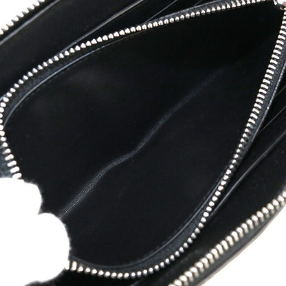 中古 ロエベ 長財布ラウンドファスナー レディース ブランド LOEWE リピートアナグラム ジップアラウンドウォレット ブラック 財布 USDLO107717011