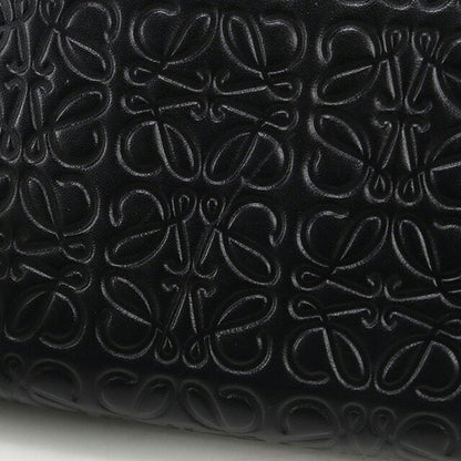 中古 ロエベ 長財布ラウンドファスナー レディース ブランド LOEWE リピートアナグラム ジップアラウンドウォレット ブラック 財布 USDLO107717011