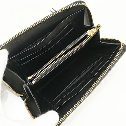 中古 ロエベ ラウンドファスナー財布 レディース ブランド LOEWE パズル ブラック 財布 USDLO107754011
