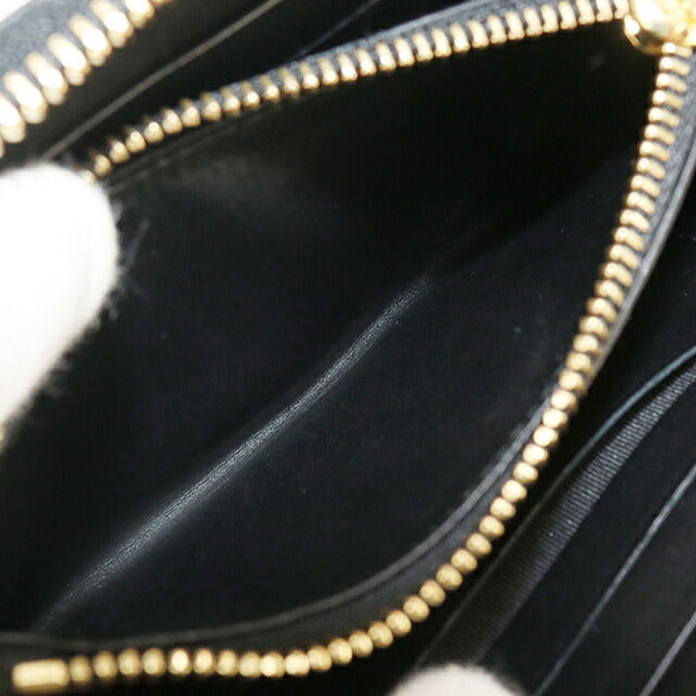 中古 ロエベ ラウンドファスナー財布 レディース ブランド LOEWE パズル ブラック 財布 USDLO107754011