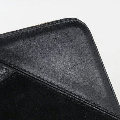 中古 ロエベ ラウンドファスナー財布 レディース ブランド LOEWE パズル ブラック 財布 USDLO107754011