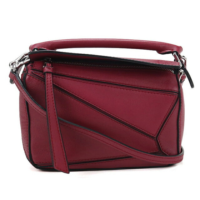 Used LOEWE handbag ladies brand LOEWE puzzle puzzle bag mini 2WAY red USDLO108393011