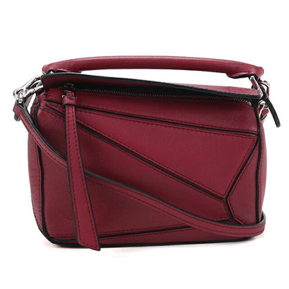 Used LOEWE handbag ladies brand LOEWE puzzle puzzle bag mini 2WAY red USDLO108393011