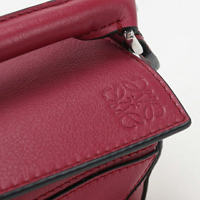 Used LOEWE handbag ladies brand LOEWE puzzle puzzle bag mini 2WAY red USDLO108393011
