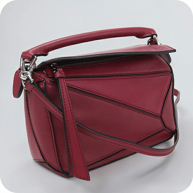 Used LOEWE handbag ladies brand LOEWE puzzle puzzle bag mini 2WAY red USDLO108393011