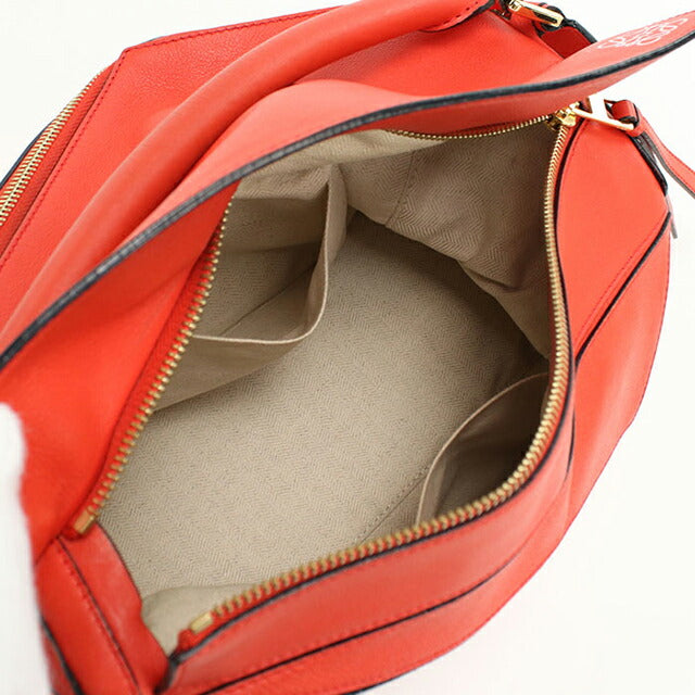 Used LOEWE handbag ladies brand LOEWE puzzle bag medium 2WAY red USDLO108661011