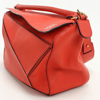 Used LOEWE handbag ladies brand LOEWE puzzle bag medium 2WAY red USDLO108661011