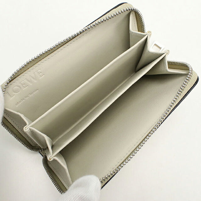中古 ロエベ 小銭入れ レディース ブランド LOEWE リピート アナグラム コインケース ベージュ USDLO108921011