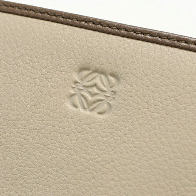 Used LOEWE long wallet round zipper ladies brand LOEWE zip around wallet beige USDLO109457011