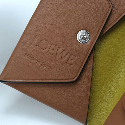 Used LOEWE Card Case Ladies Brand LOEWE Anagram Bifold C500O35X01 Brown USDLO109539011