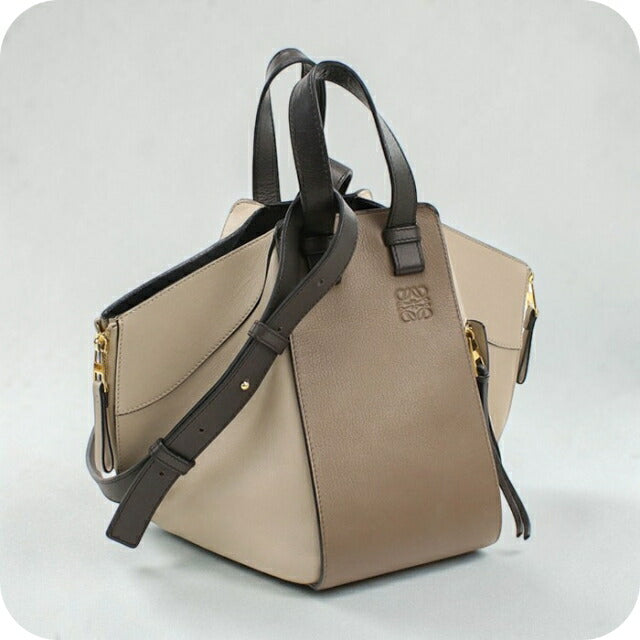 Used LOEWE handbag ladies brand LOEWE hammock small 326 30KS35 beige USDLO109805011