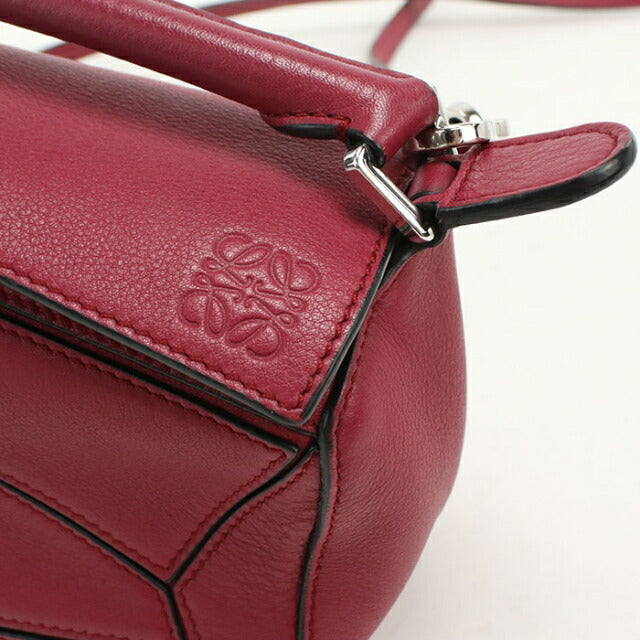 中古 ロエベ 斜め掛け ショルダーバッグ レディース ブランド LOEWE パズル パズルバッグ ミニ レッド USDLO110035011